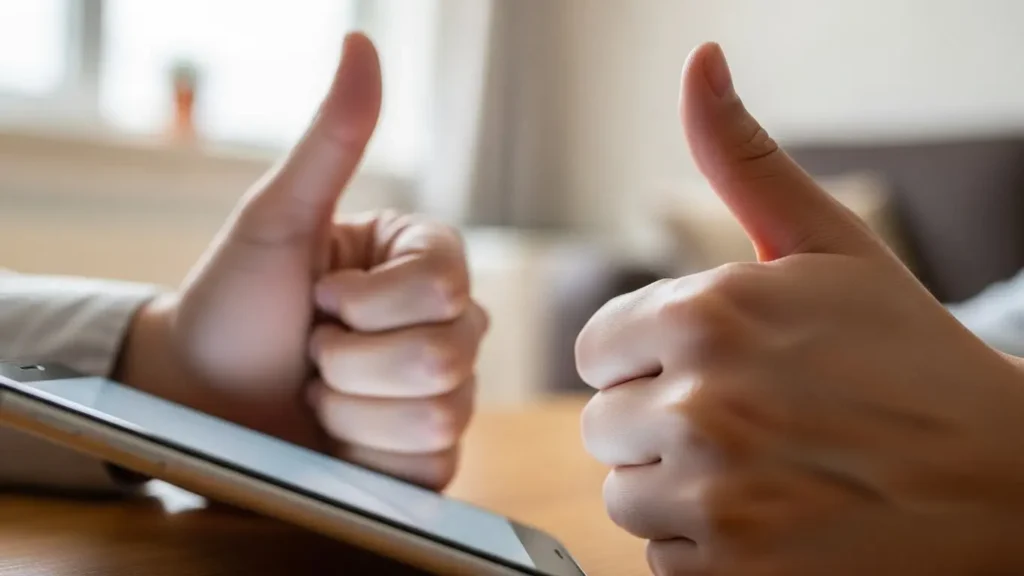 アタックメールを大量に送信するためにスマホを高速で操作する手元